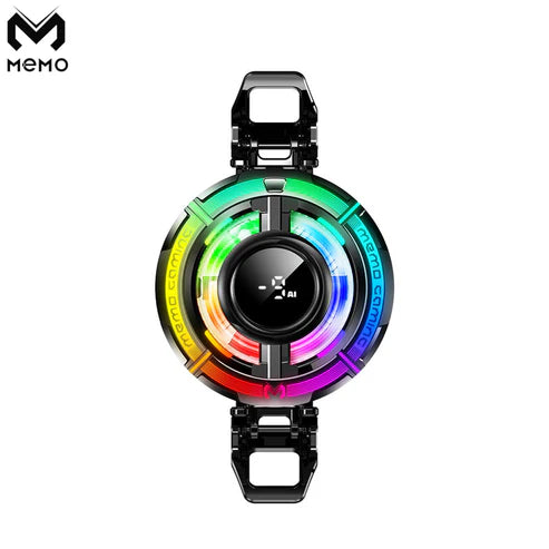 Memo CX15 AI • 15W Smart Phone Cooler | Real‑Time Temp Display & RGB Lighting