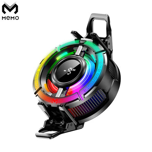 Memo CX15 AI • 15W Smart Phone Cooler | Real‑Time Temp Display & RGB Lighting